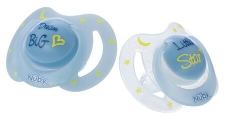 Пустушка *Анатомічна* світиться в темряві,  6-36m+ (2шт.уп.,в асорт)