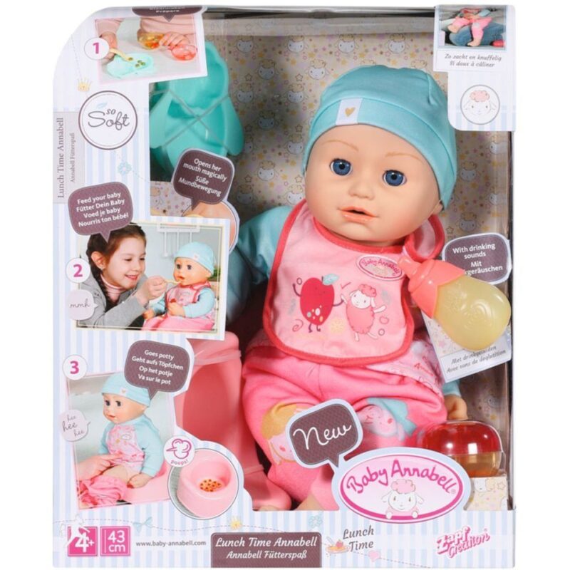 Интерактиваня кукла Baby Annabell - ЛАНЧ КРОШКИ АННАБЕЛЬ (43 cm, с аксессуарами, озвучена)