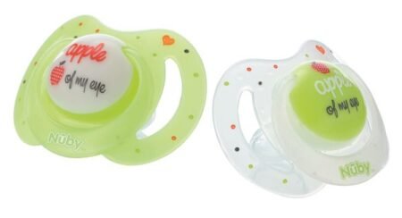 Пустушка *Анатомічна* світиться в темряві,  6-36m+ (2шт.уп.,в асорт)