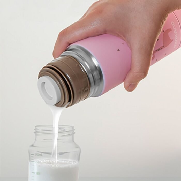 Термос для жидкостей розовый SILKY THERMOS Pink 350ML - Зображення 2