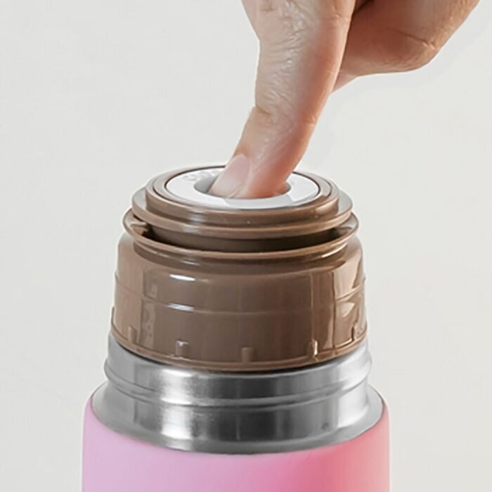Термос для жидкостей розовый SILKY THERMOS Pink 350ML - Зображення 3