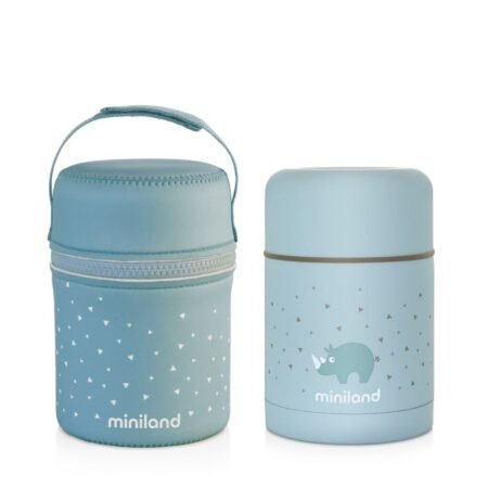 Термос пищевой голубой SILKY FOOD THERMOS BLUE 600ML