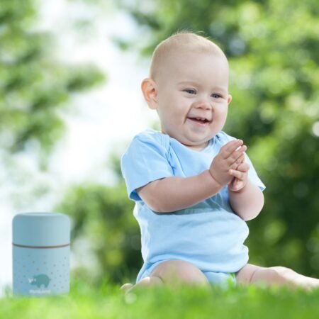 Термос пищевой голубой SILKY FOOD THERMOS BLUE 600ML - Зображення 3