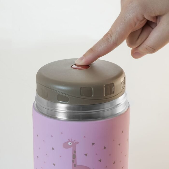 Термос пищевой розовый SILKY FOOD THERMOS PINK 600ML - Зображення 2