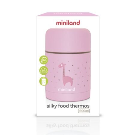 Термос пищевой розовый SILKY FOOD THERMOS PINK 600ML