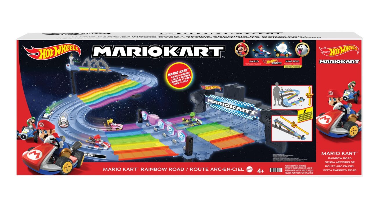 Трек *Веселковий шлях* серії *Mario Kart* Hot Wheels