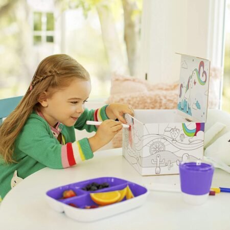 Munchkin Colour Me Hungry Dinning Set Purple 7Pc - Зображення 3