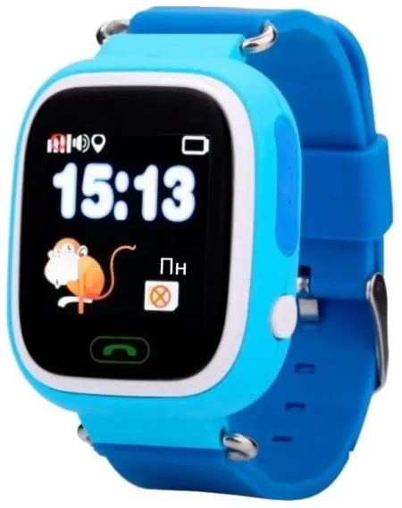 Дитячий телефон-годинник з GPS трекером GOGPS К04 синій