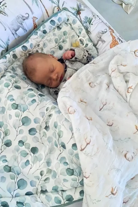 Конверт для новонароджених Зелені листочки - Зображення 3