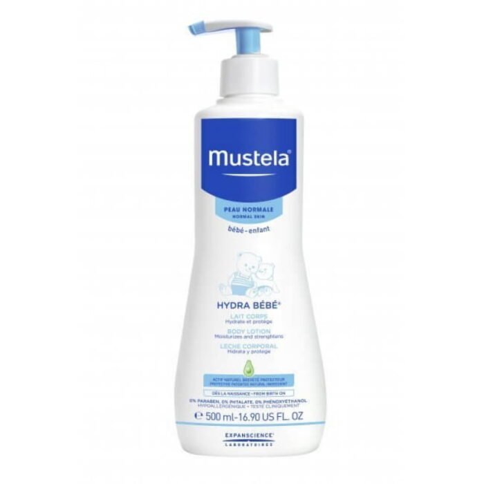 mustela-baby-hydra-body-lotion-500-ml1-800x800 Hydra-Bebe Body Lotion 500ml - зволожуючий лосьйон для тіла 500мл.(нов.) - Зображення 1