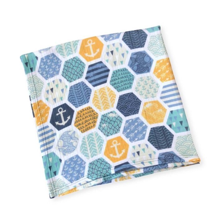 Плед мусліновий Шестикутники - Зображення 1