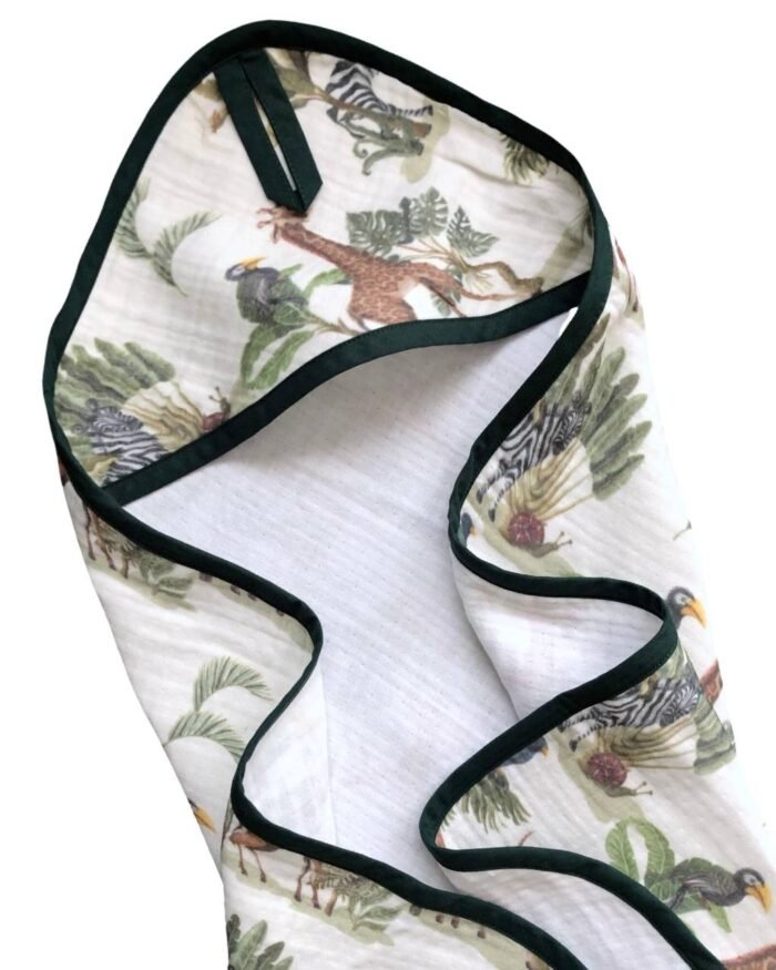 Мусліновий рушник кутиком 80х80 см Сафарі - Зображення 1