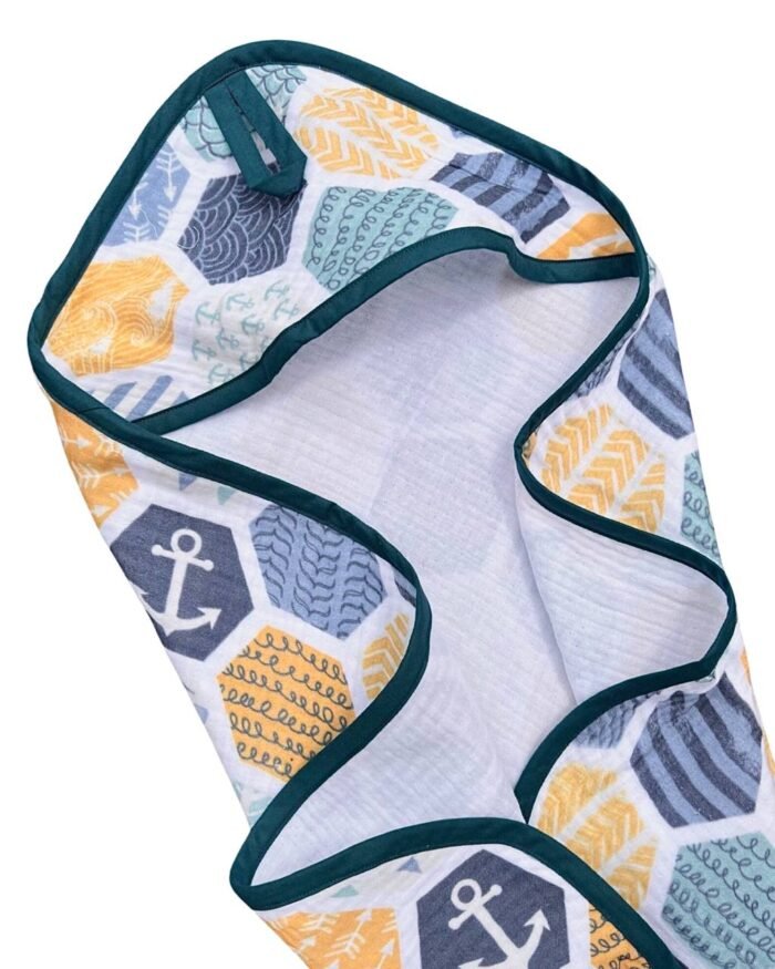 Мусліновий рушник кутиком Шестикутники - Зображення 1