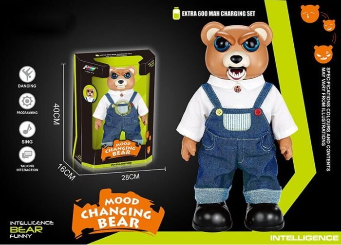 Іграшка ведмідь K14 (8шт)USB,зарядний пристрій,танцює,ходить,добрий-злий,в коробці 40*16*28см - Зображення 1