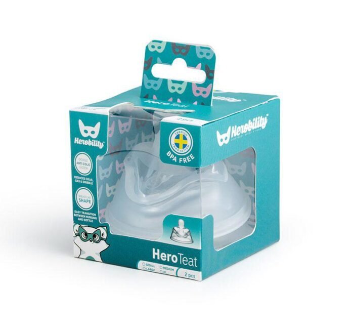 Herobility - Набор сменных сосок HeroTeat, XL (6 м +), 2 шт. - Зображення 1