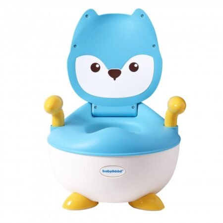 Детский горшок Лисица, голубой - Babyhood