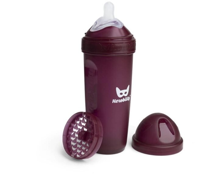 Herobility - Бутылочка Herobottle 340 ml, цвет Merlot - Зображення 1