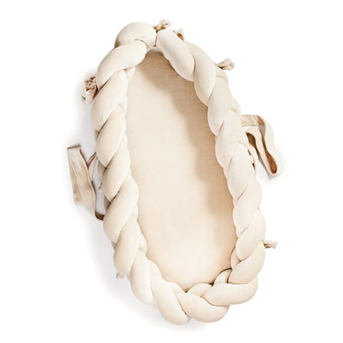 Кокон-позиціонер Twins з косичкою (9064-TMKV-202, ecru, бежевий) - Зображення 1