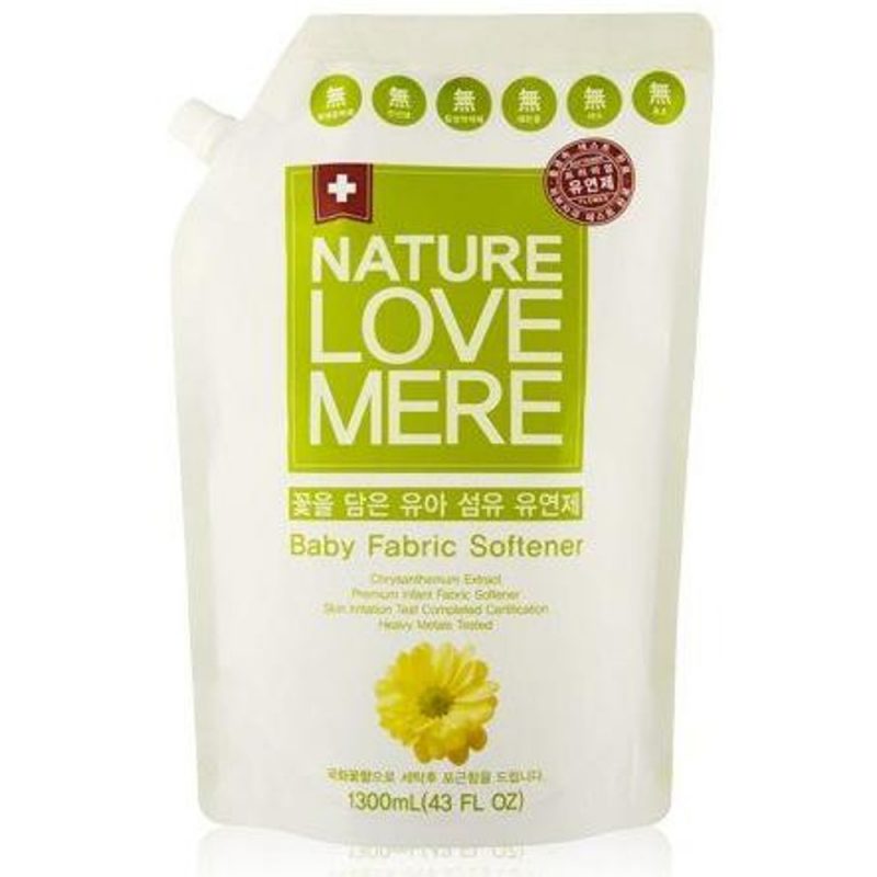 Кондиціонер для дитячого одягу NatureLoveMere з екстрактом хризантеми, 1300мл (м'яка упаковка)