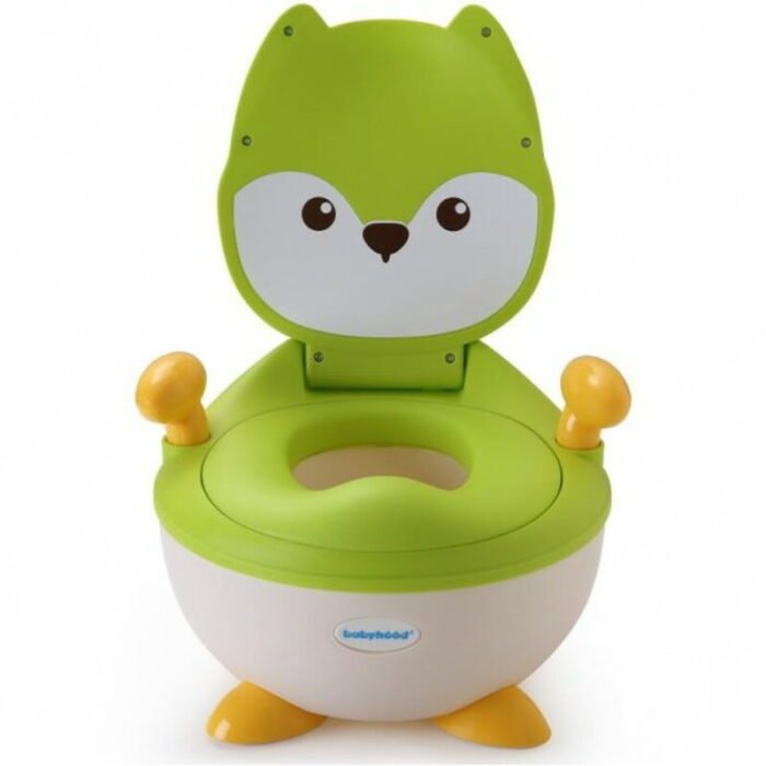 Детский горшок Лисица с полиуретановым кольцом, зелёный - Babyhood - Зображення 1