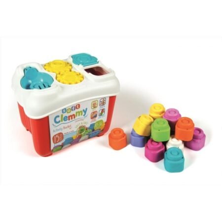 Конструктор м’який  Clementoni Soft  Clemmy Сортер відро з кубиками 15 ел.