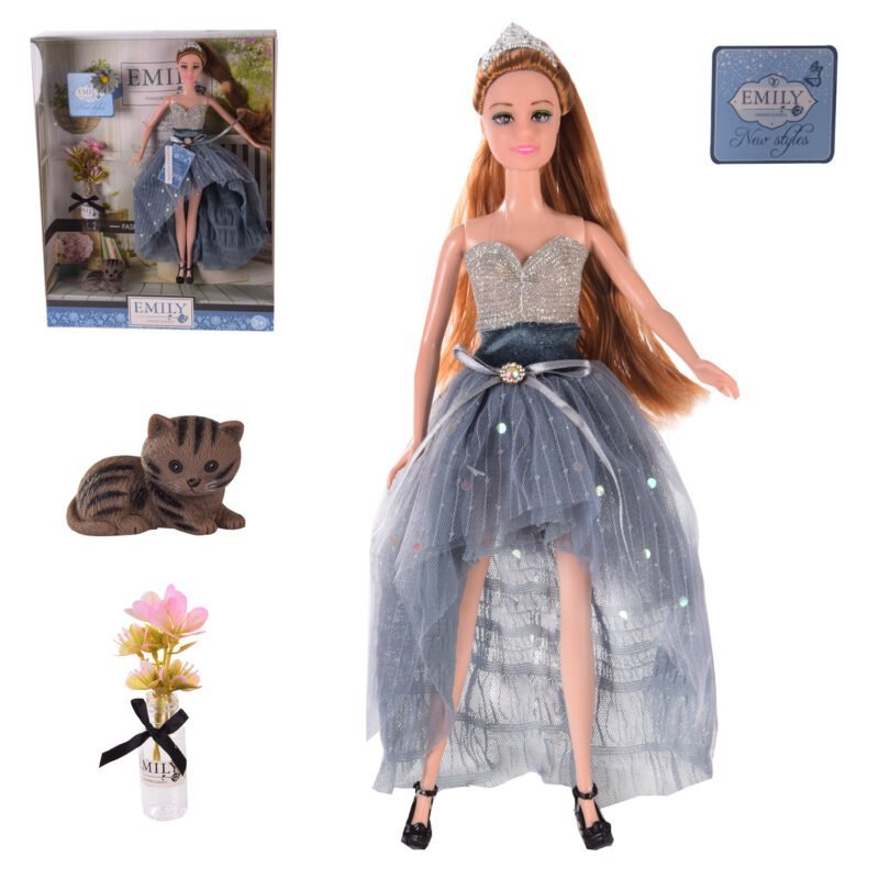 Кукла  *Emily* QJ102C (48шт/2) с аксессуарами, р-р куклы - 29 см, в кор.