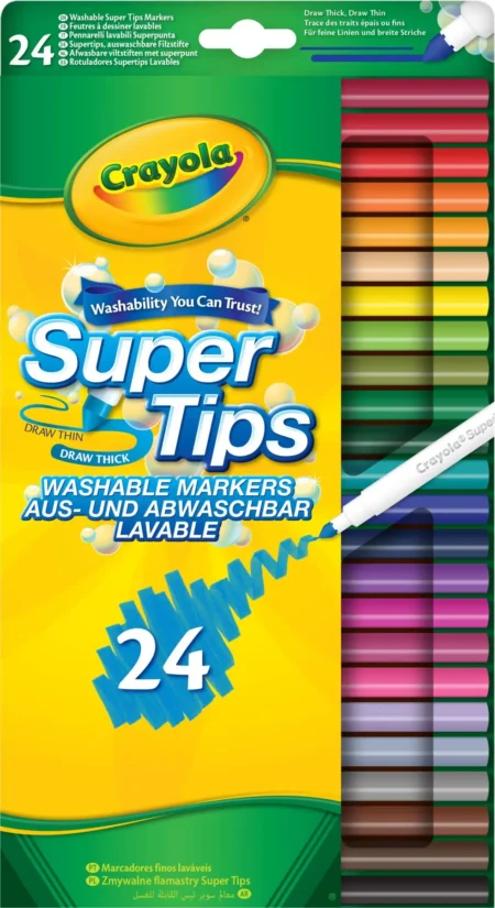 Набір фломастерів Supertips (washable), 24 шт