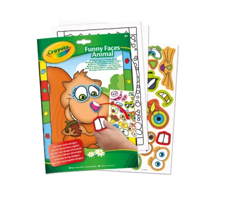 Розмальовка *Кумедні тварини*, 24 сторінки та додатково наліпки