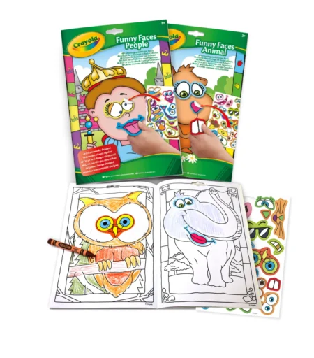 Розмальовка *Кумедні тварини*, 24 сторінки та додатково наліпки - Зображення 2