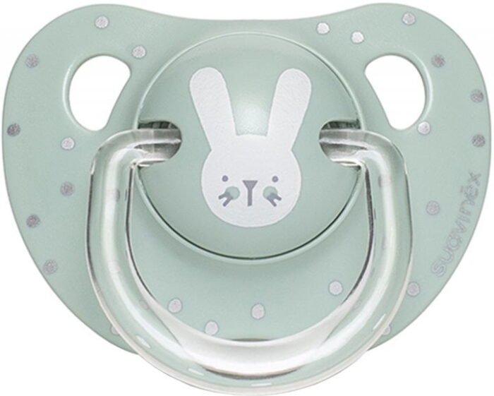 Пустушка анатомічна, 0-6 місяців, *Hygge:Затишні історії*/бірюзовий зайчик (8426420067928) - Зображення 1