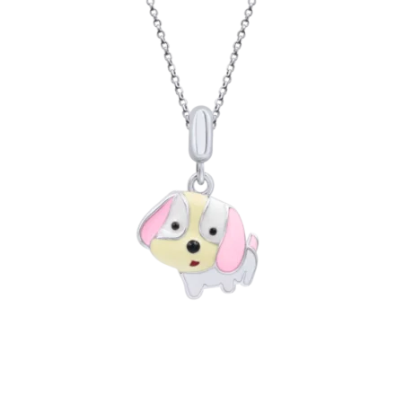 Кулон Щенятко Рожевий