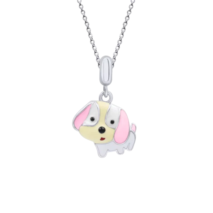 Кулон Щенятко Рожевий - Зображення 1