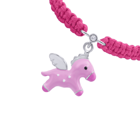 Браслет плетений Пегас Рожевий - Зображення 2