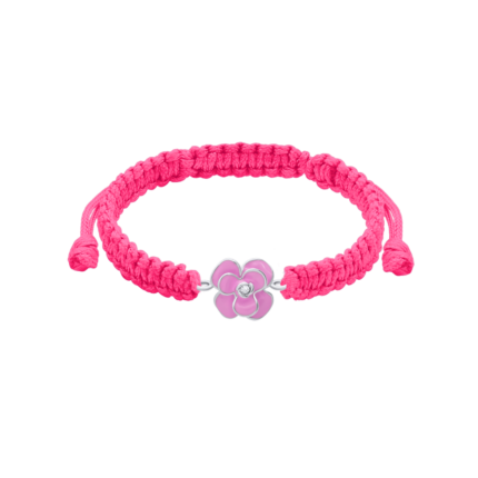 Браслет плетений Піон Рожевий
