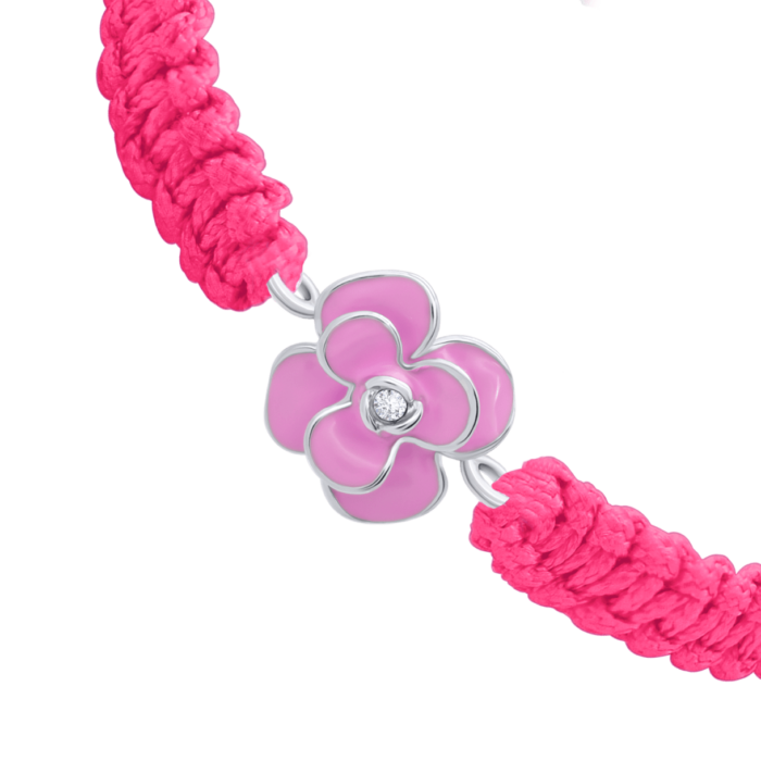 Браслет плетений Піон Рожевий - Зображення 2