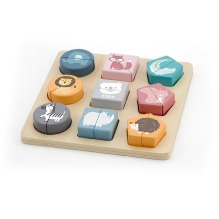 Пазл Viga Toys PolarB Форми і дикі тварини - Зображення 2