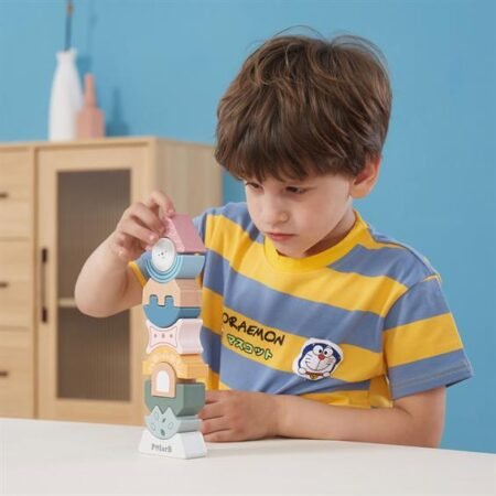 Дерев'яна пірамідка-балансир Viga Toys - Зображення 3