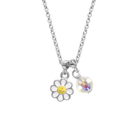 Кольє Ромашка Біло-Жовтий