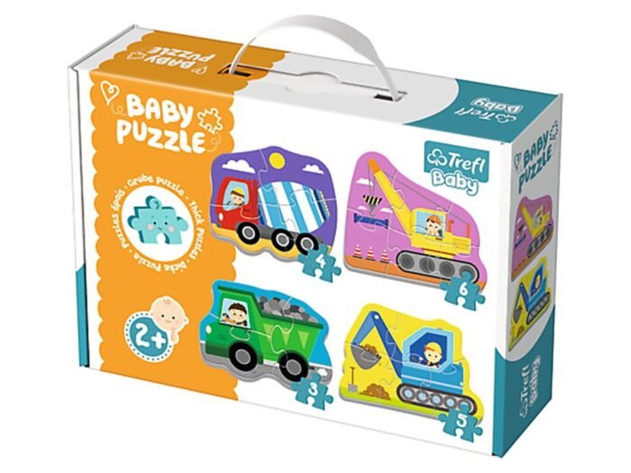 Пазли - *Baby Classic* - Будівельні транспортні засоби / Trefl - Зображення 1