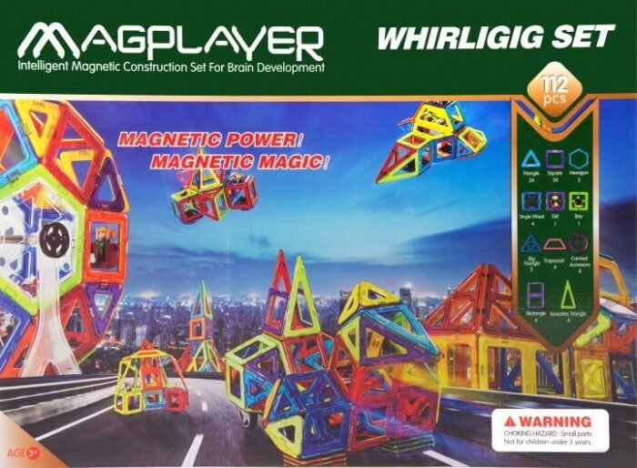 Конструктор Magplayer магнітний набір 112 ел. - Зображення 2