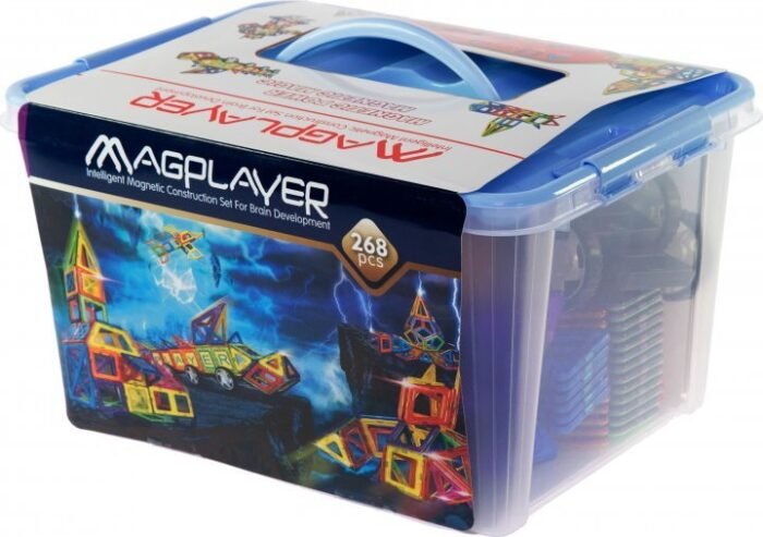 Конструктор Magplayer магнітний набір бокс 268 ел. - Зображення 1