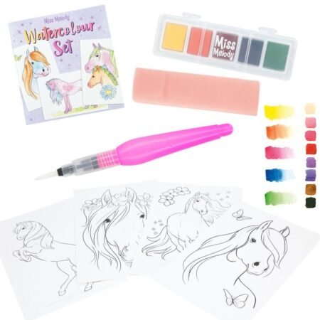 Miss Melody Альбом для розфарбування з акварельними фарбами - Зображення 3