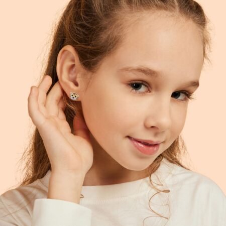 Сережки Тигренятко з лапкою - Зображення 3