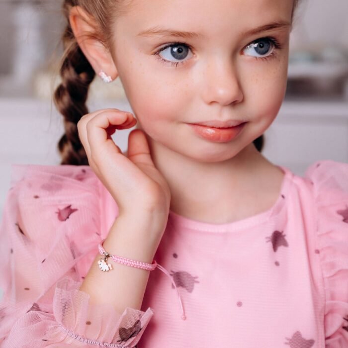 Браслет плетений Єдиноріг рожевий - Зображення 3