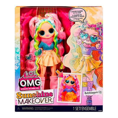 Кукла L.O.L. SURPRISE! серии *O.M.G. Sunshine Makeover* – DJ БАБЛГАМ