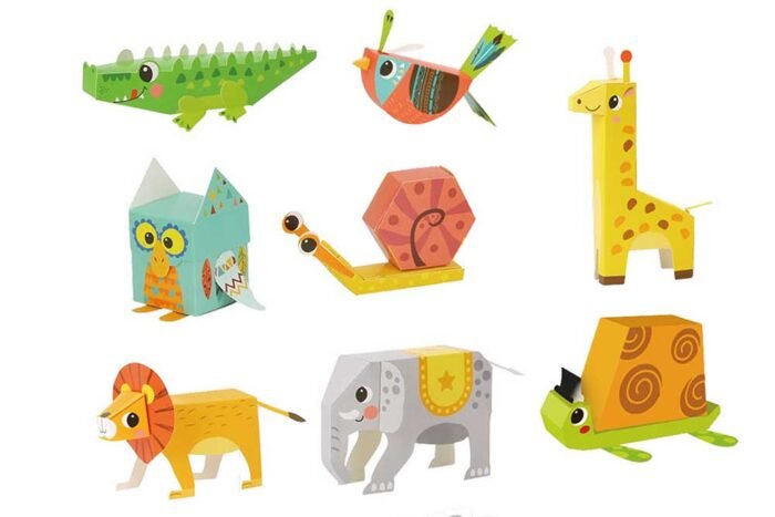 lt032-1 3D  оригамі *Дикі тварини* - Зображення 2