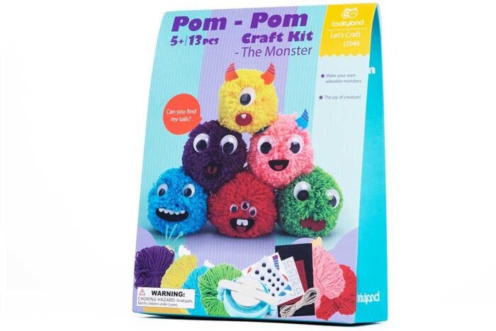 lt044-8 Набір для створення помпонів *Кумедні монстрики* - Зображення 1