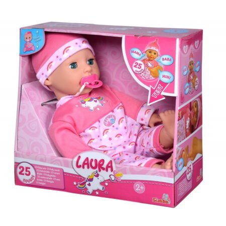 Інтерактивний пупс *Лаура. Дитячий сміх*, що сміється та розмовляє, 25 звук. еф., 38 см,  2+