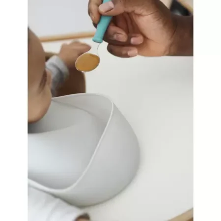 Нагрудник силіконовий Beaba сірий - Зображення 2