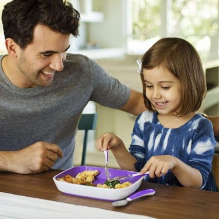 Набір серії *Splash*: ложка + виделка + ніж з  нержавіючої сталі, рожевий - Зображення 3